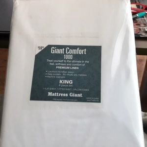 Giant comfort king size sheet set